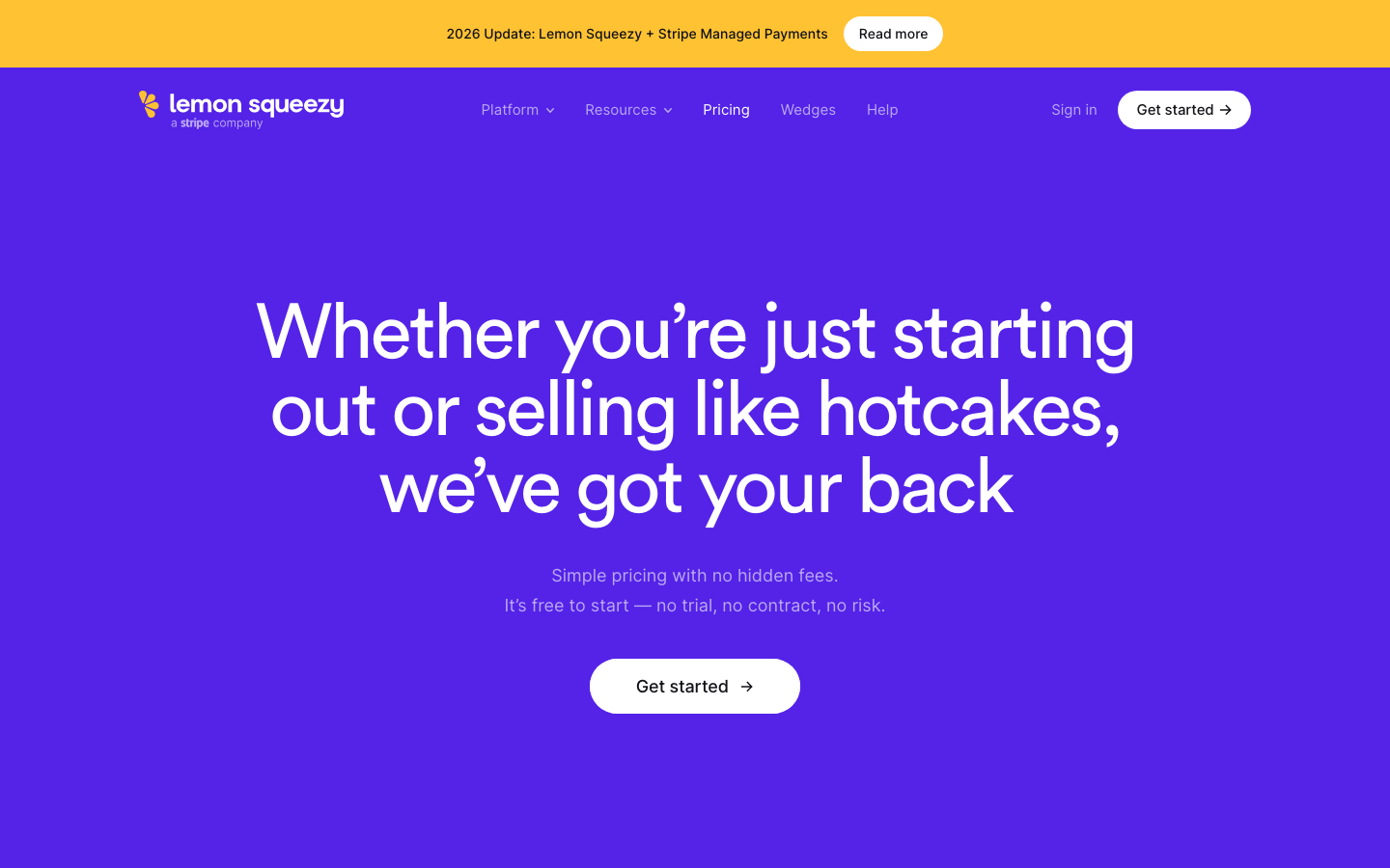 Pricing • Lemon Squeezy