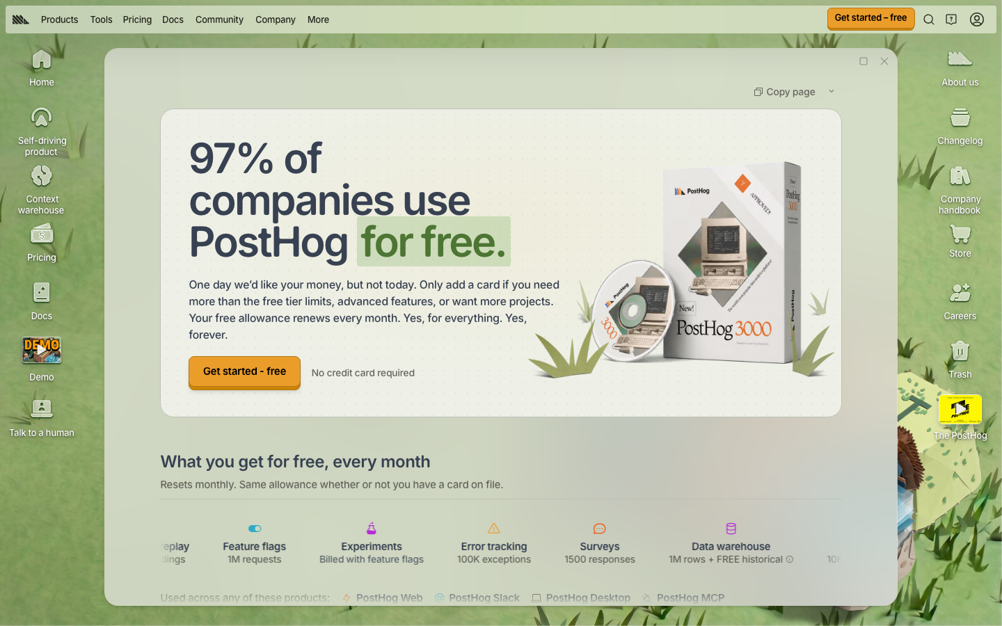 PostHog pricing – Start free, scale when you need